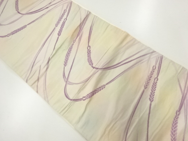 アンティーク　組紐模様織り出し袋帯（材料）